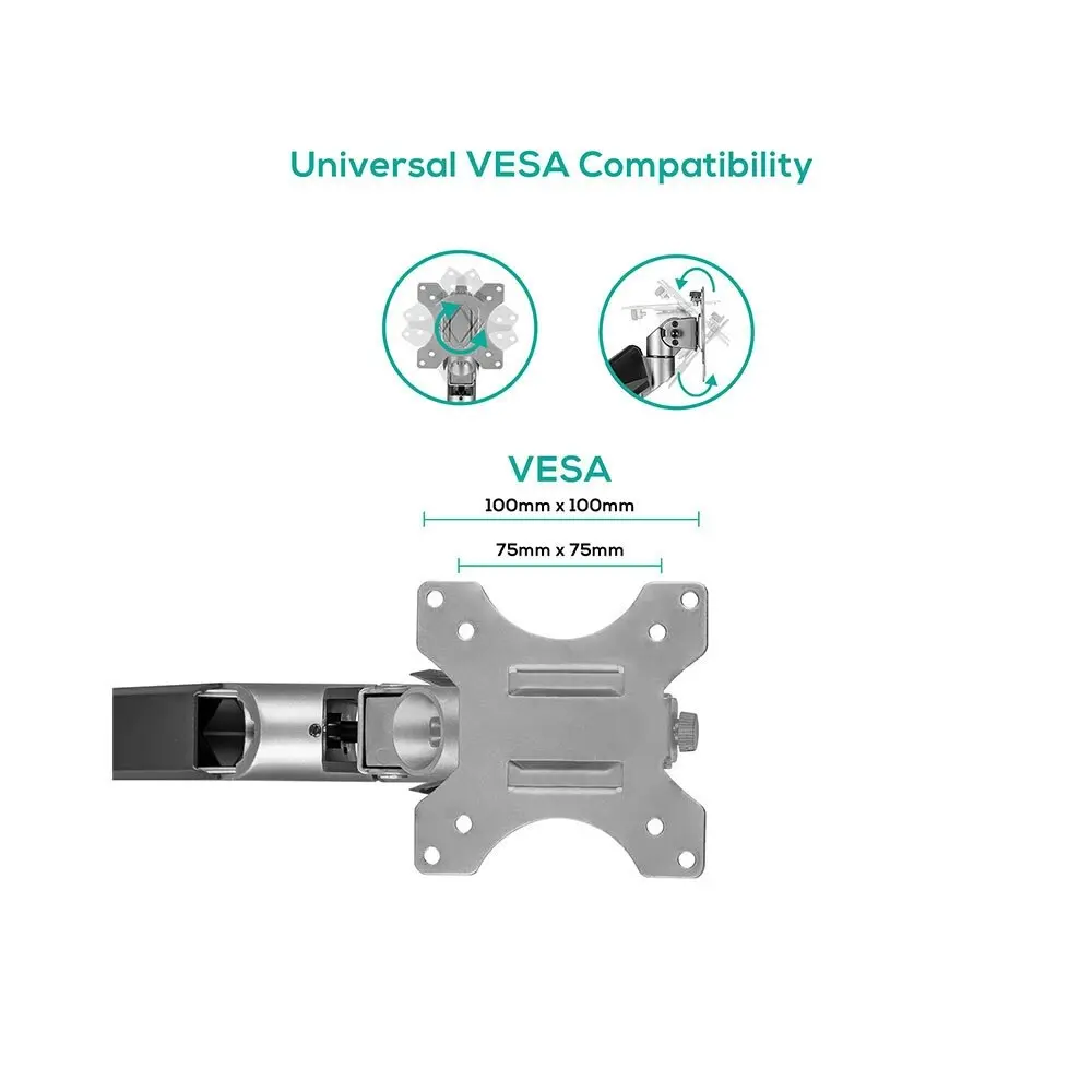 Activiva Heavy Duty Single Monitor Screen Gas Spring PC/Computer Monitor Arm