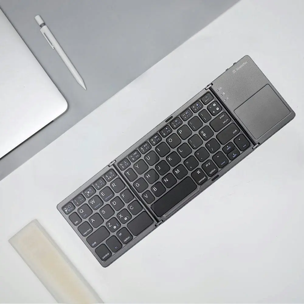 XtremeMac Foldable & Rechargeable Bluetooth Keyboard Integrated TouchPad