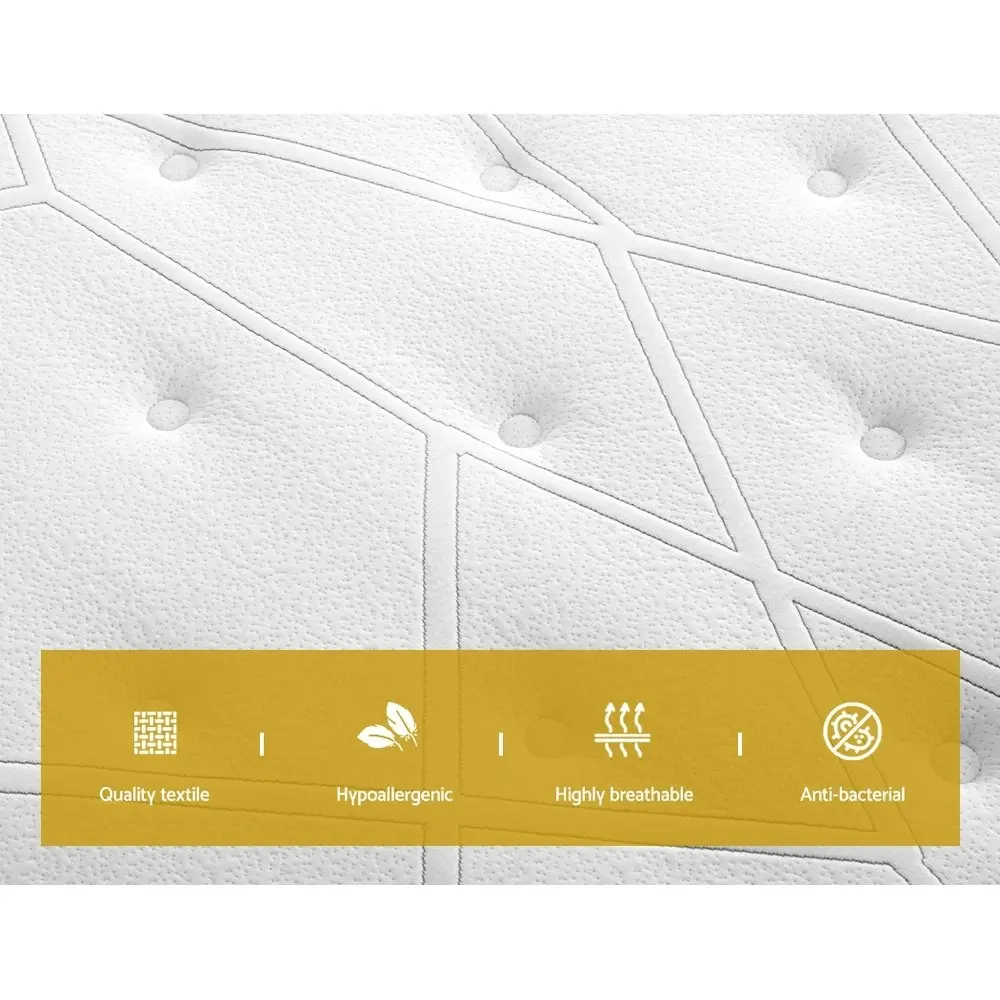 Giselle Bedding 32cm Mattress Euro Top King Medium Firm