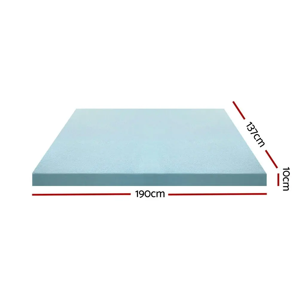 Giselle Bedding Memory Foam Mattress Topper Cool Gel 10cm Double