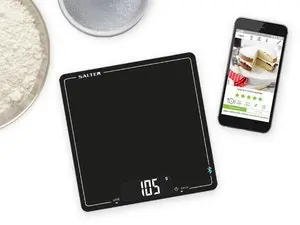 Salter Bluetooth Electronic Digital Weight Kitchen Cooking Scale Set 10kg Black