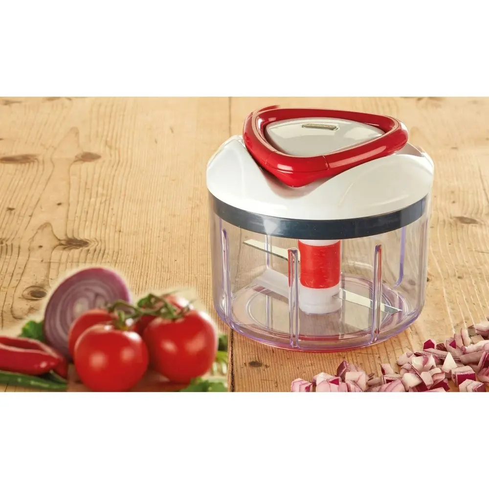 Zyliss 750ml Easy Pull Manual Food Processor Vegetable Grinder Chopping/Mincer