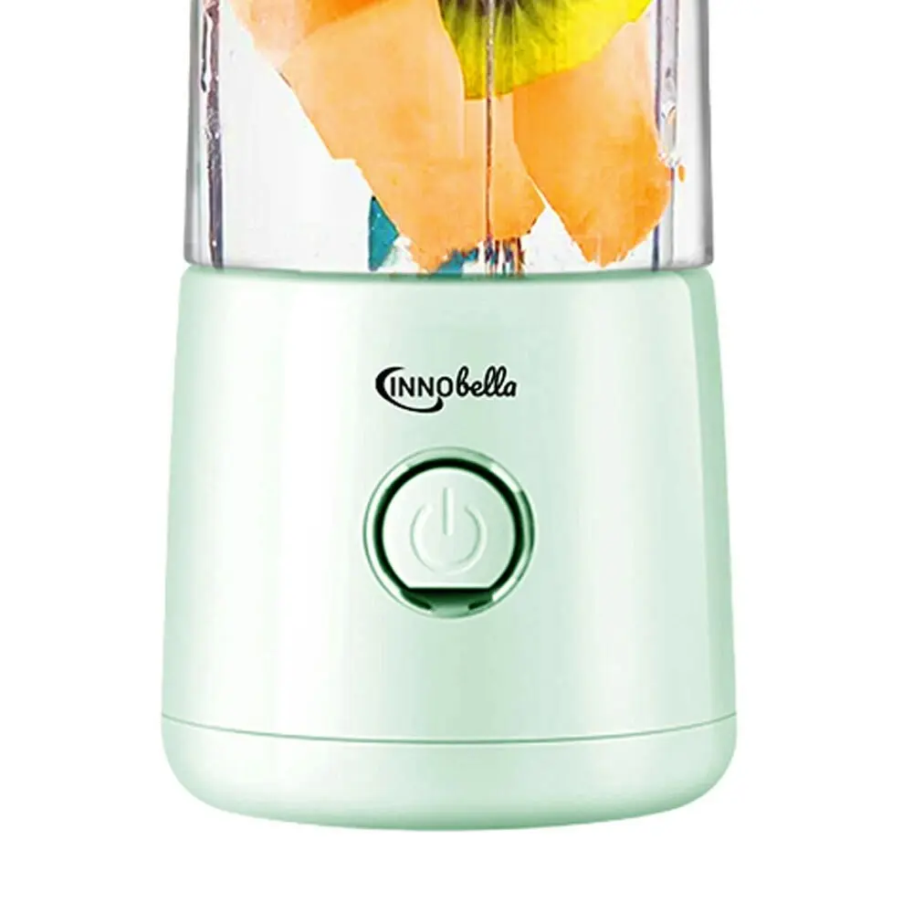 Innobella Blendermaxx 24cm/410ml Portable Food/Fruit Blender w/Strainer Mint GRN