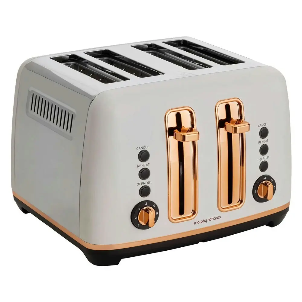 Morphy Richards Ascend 4 Slice Bread Toaster Home/Kitchen Rose Gold White