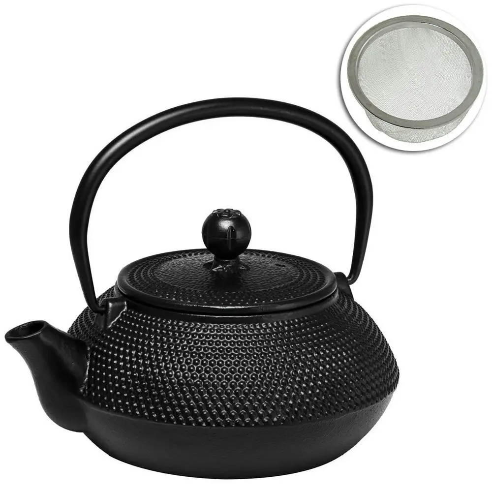 Avanti Hobnail Design Cast Iron Teapot 800ml Tea/Coffee Kettle Pot w/Tea Infuser