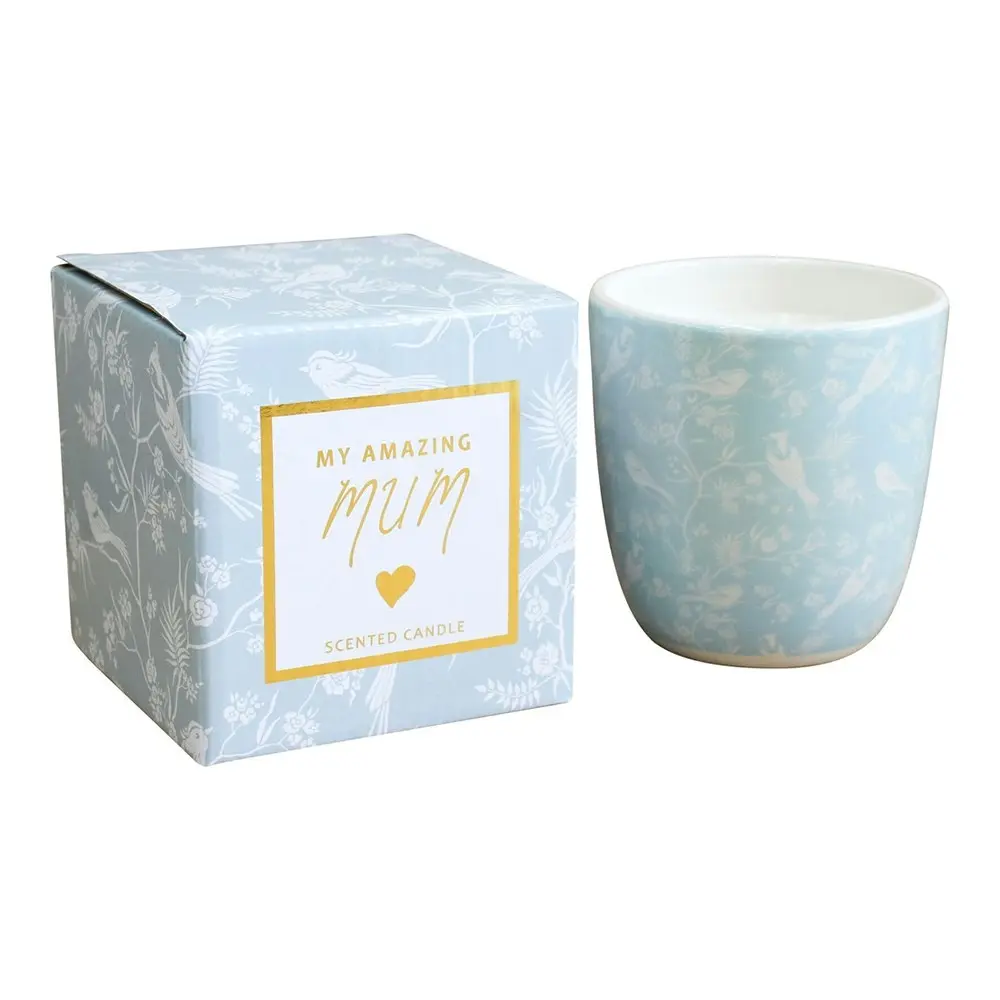 Ceramic/Wax 10cm Scented Tealight Candle My Amazing Mum 2 Home Fragrance Display