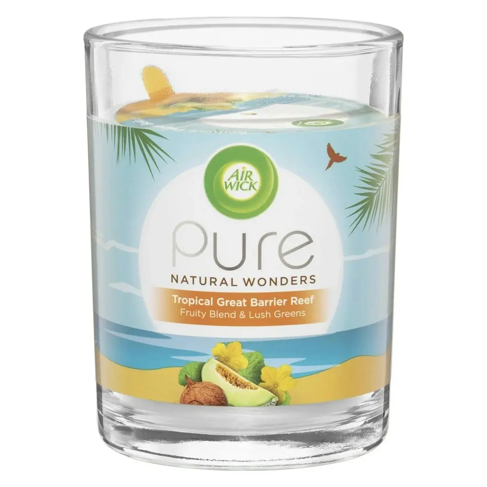 2PK Air Wick Pure Natural Wonders Scented Candle Great Barrier Reef Home Decor