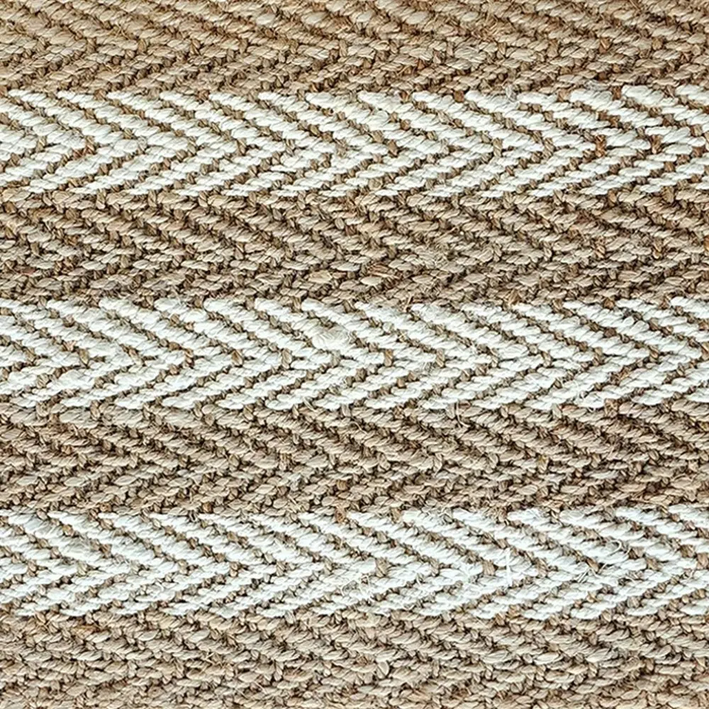 Solemate Jute 2 Tone Stripes 60x90cm Stylish Outdoor Entrance Doormat