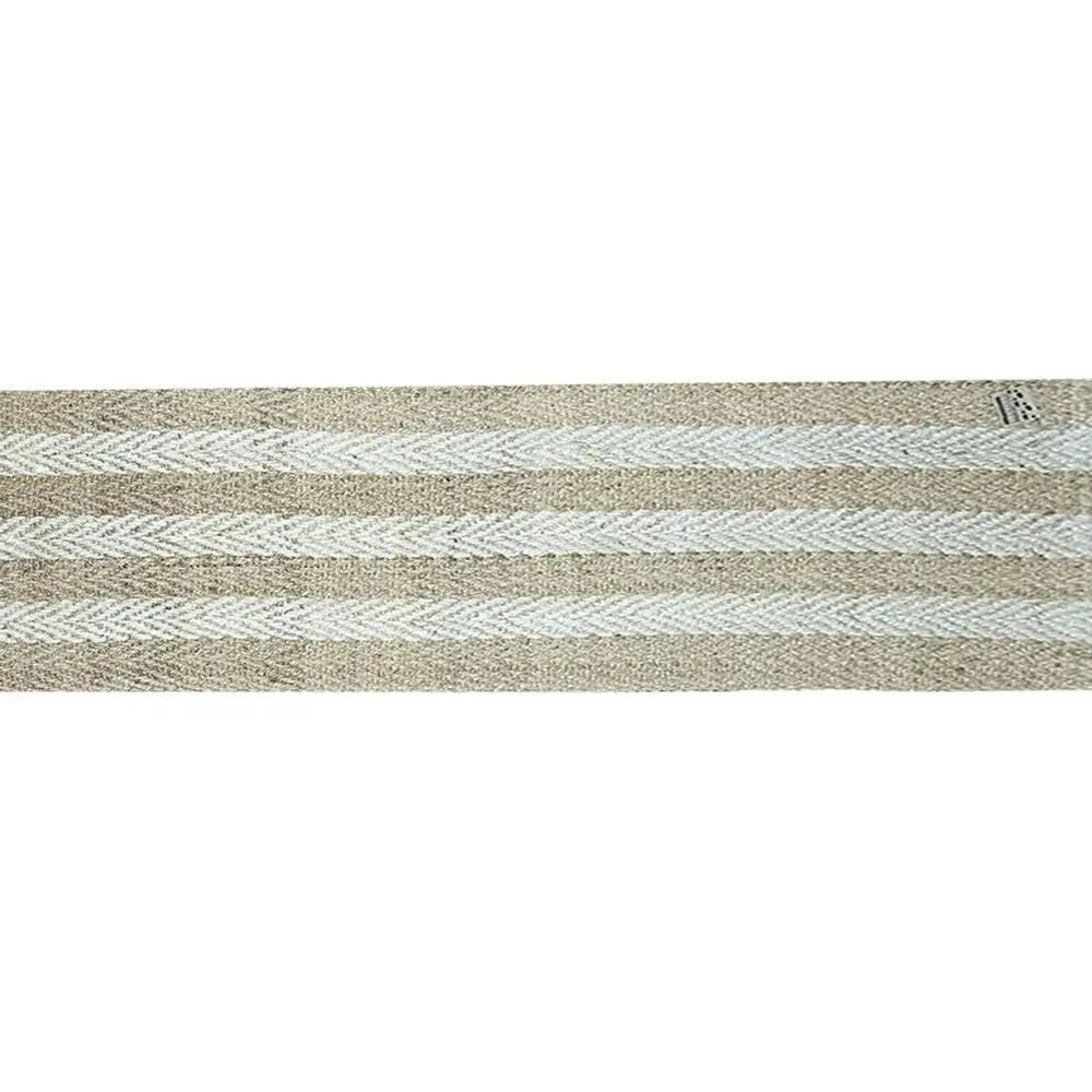 Solemate Jute 2 Tone Stripes 80x300cm Stylish Outdoor Entrance Doormat Set