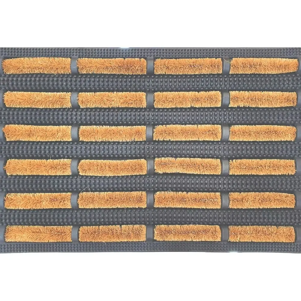 Solemate Rubber Coir Brush Mat 40x60cm Functional Outdoor Front Doormat