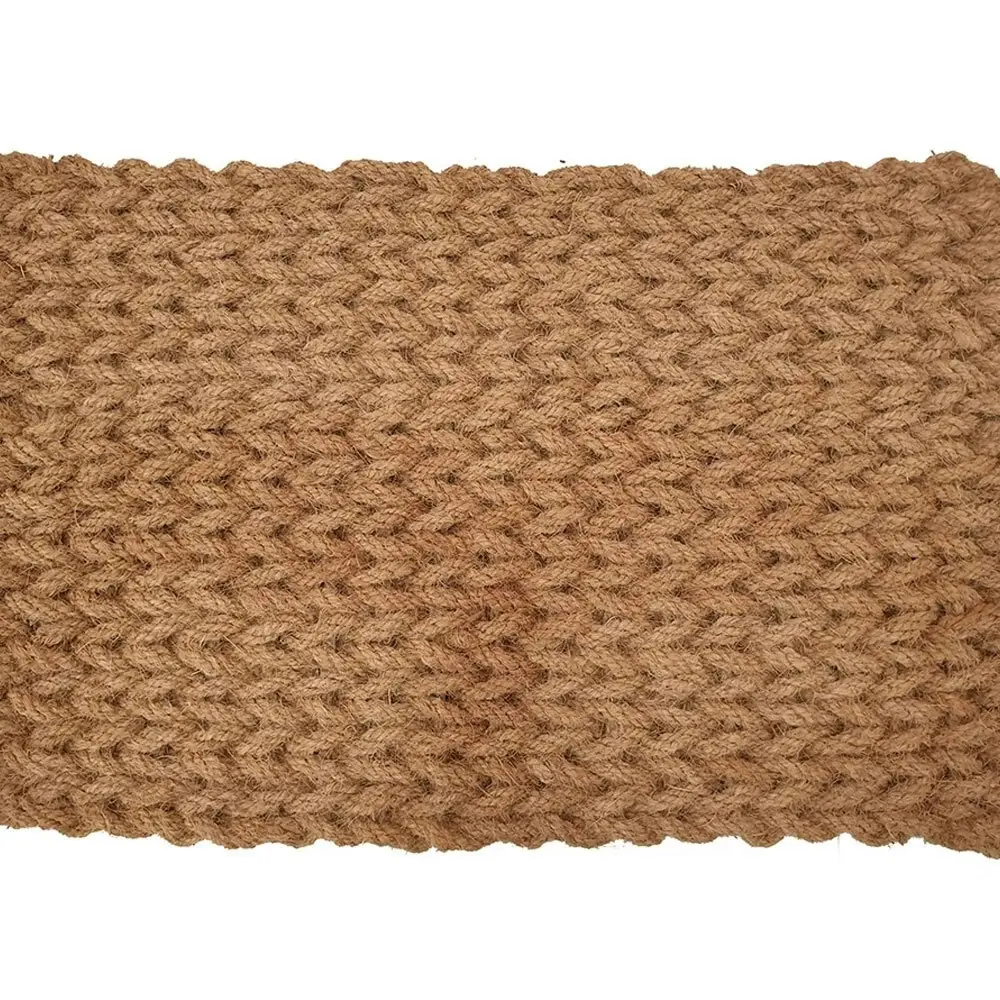 Solemate Coir Rope Knit Weave 50x80cm Stylish Outdoor Entrance Doormat