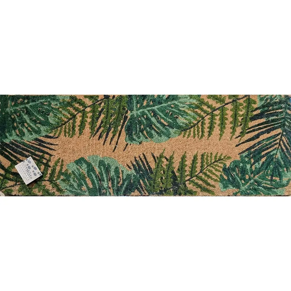 Solemate Premium Coir Leaves Mat 39x119cm Eco Friendly Coconut Natural & Greens