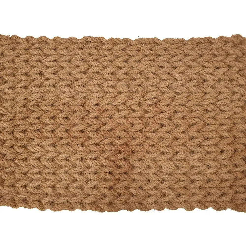 Solemate Coir Rope Knit Weave 60x90cm Stylish Outdoor Entrance Doormat