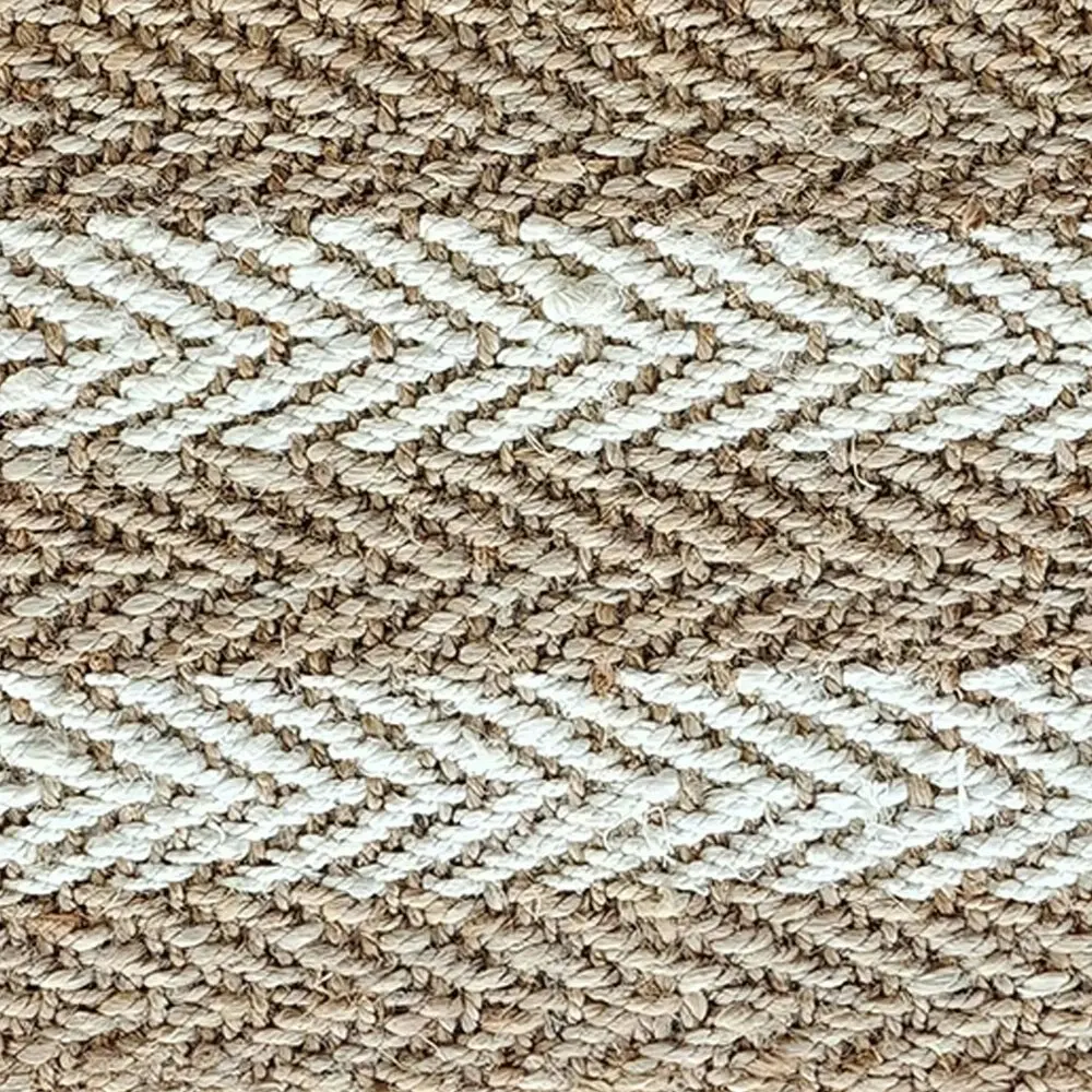 Solemate Jute 2 Tone Stripes 50x80cm Stylish Outdoor Entrance Doormat