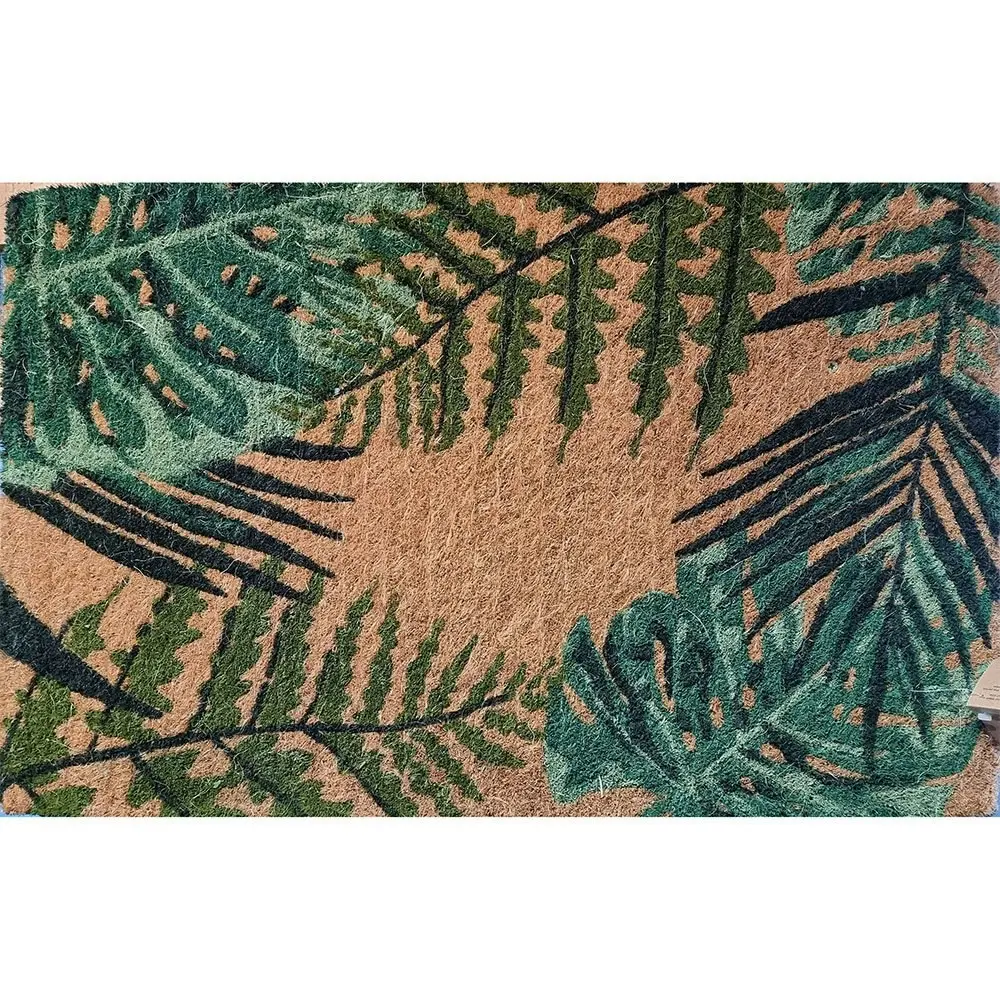 Solemate Premium Coir Leaves Mat 50x80cm Eco Friendly Coconut Natural & Greens