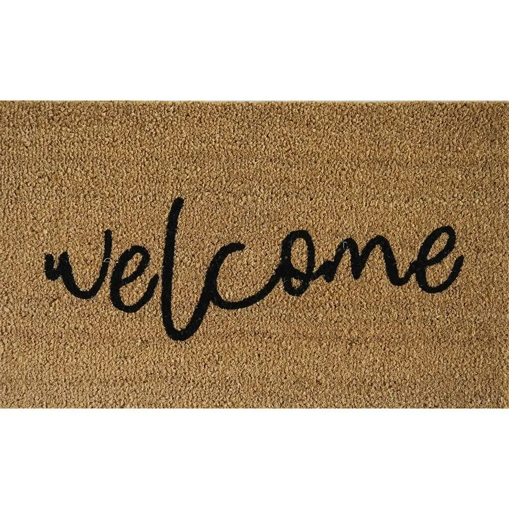 Solemate Premium Welcome Biodegradable Eco Friendly Mat 50x80cm Natural & Black