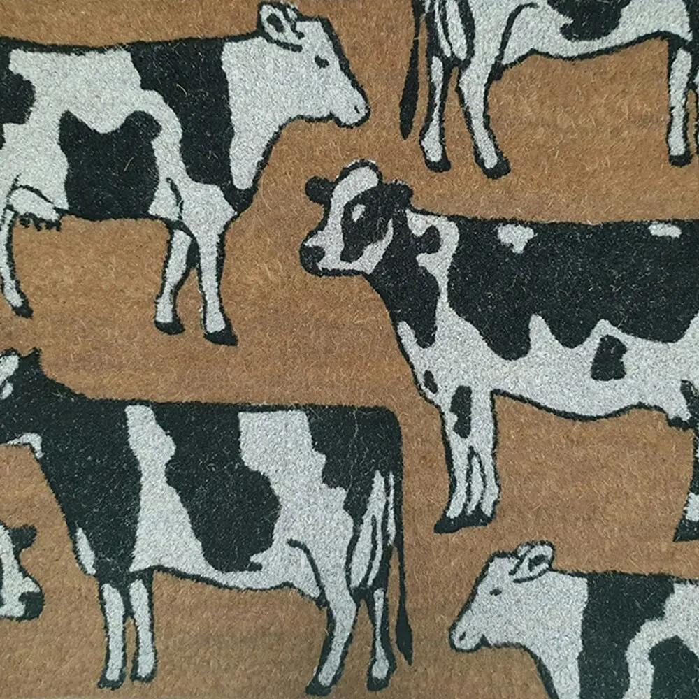 Solemate Premium Dairy Cows Mat Biodegradable Fair Trade 50x80cm Black & White