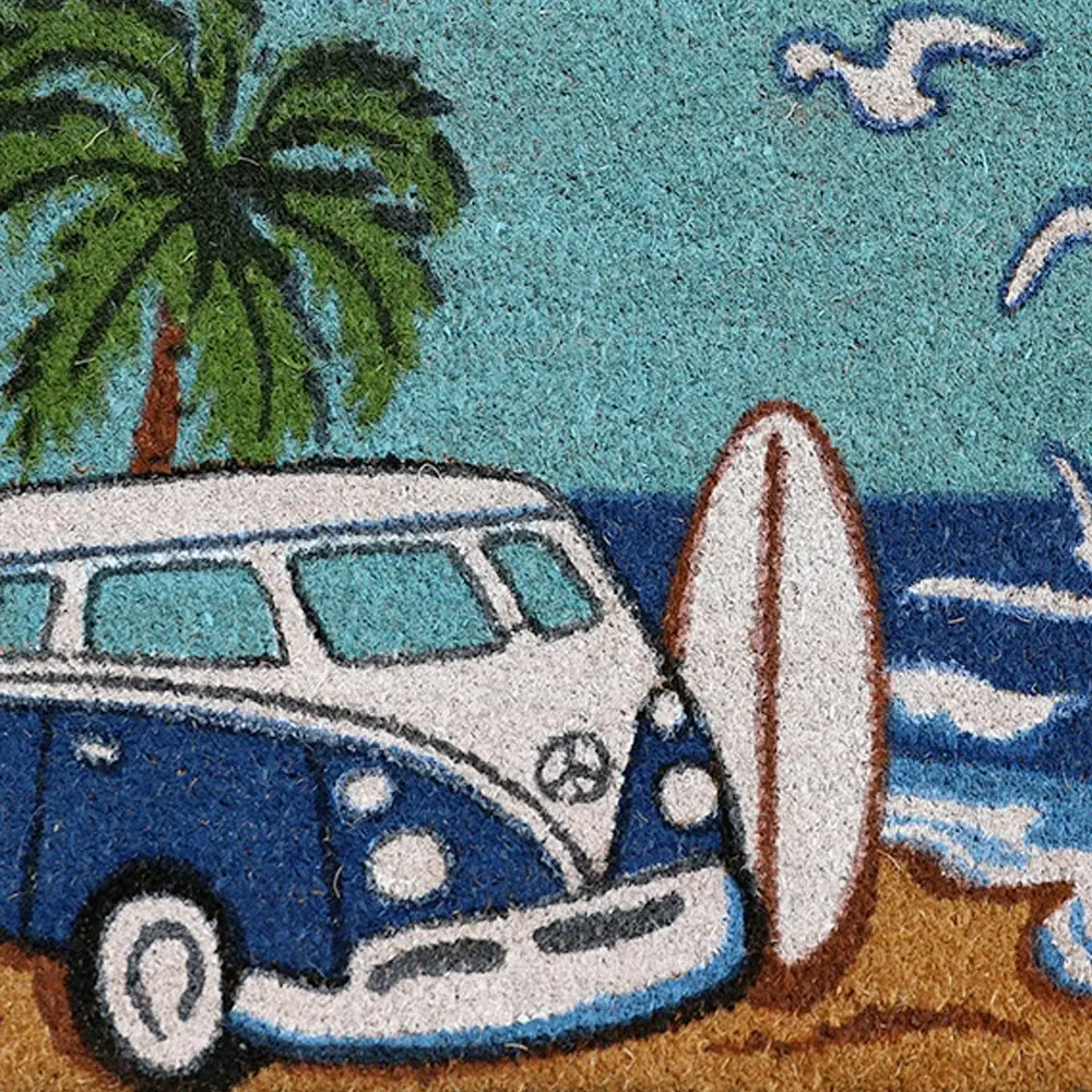 Solemate Latex C Kombi Surf Mat 45x75cm Beach Blues Multicoloured Eco Friendly