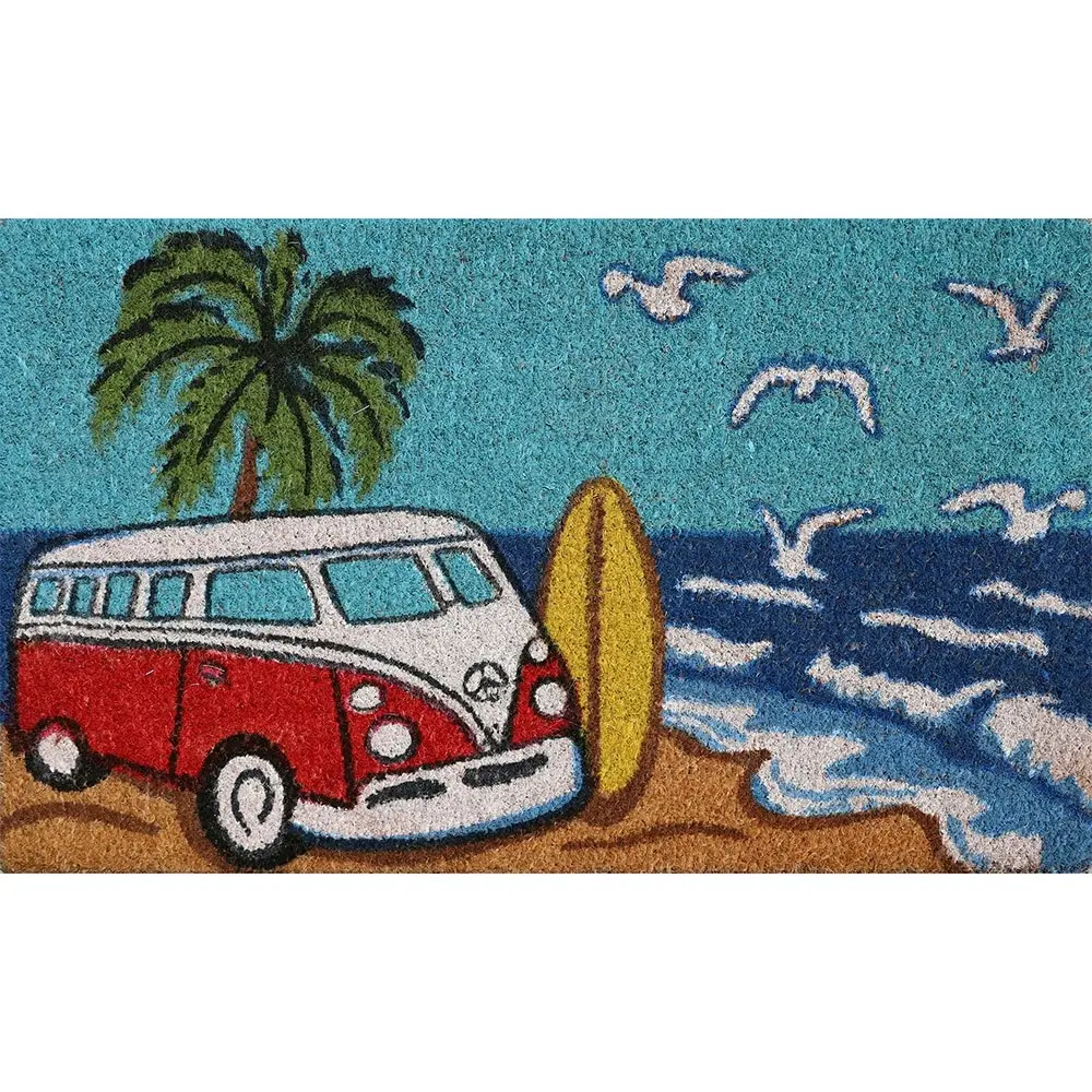 Solemate Latex Red Kombi Surf Mat 45x75cm Biodegradable Beach Multi Coloured