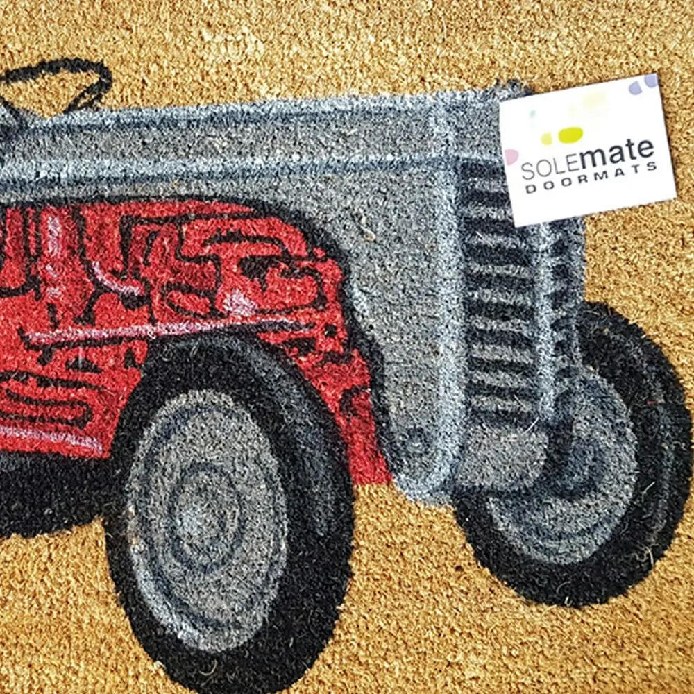 Solemate Latex Backed Coir Ferguson Tractor 45x75cm Slimline Outdoor Doormat