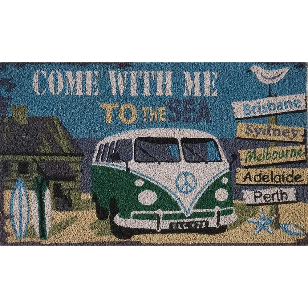 Solemate Latex Backed Coir Traveller Kombi 45x75cm Slimline Outdoor Doormat