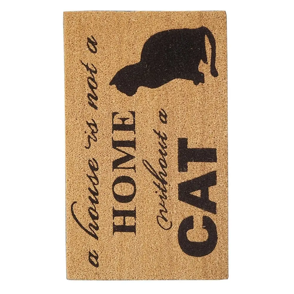 Solemate Latex-Backed Coir Home Cat 45x75cm Slimline Outdoor Stylish Doormat