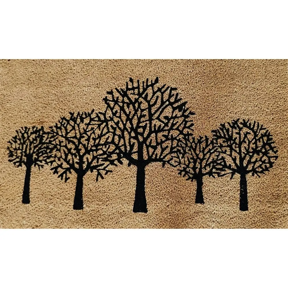 Solemate Latex Backeded Coir Trees 45x75cm Slimline Outdoor Stylish Doormat