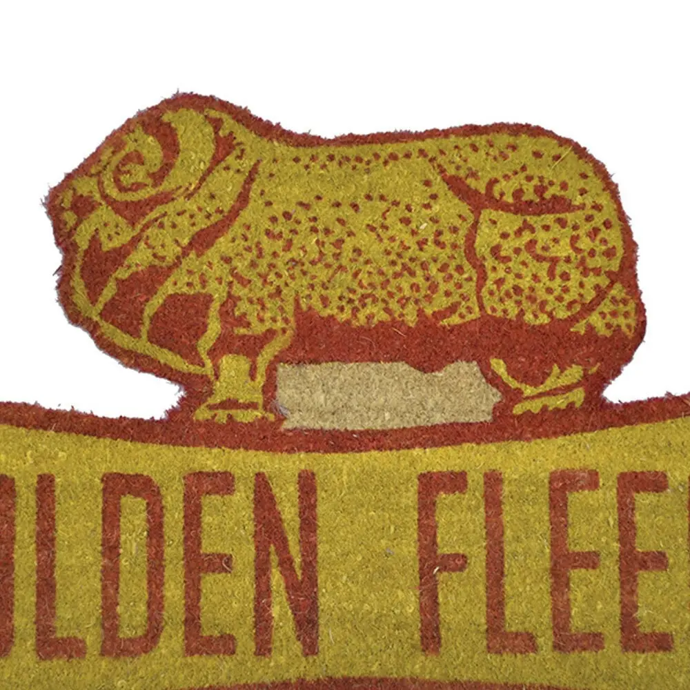 Solemate Latex Backed Coir Golden Fleece 55x90cm Slimline Outdoor Doormat