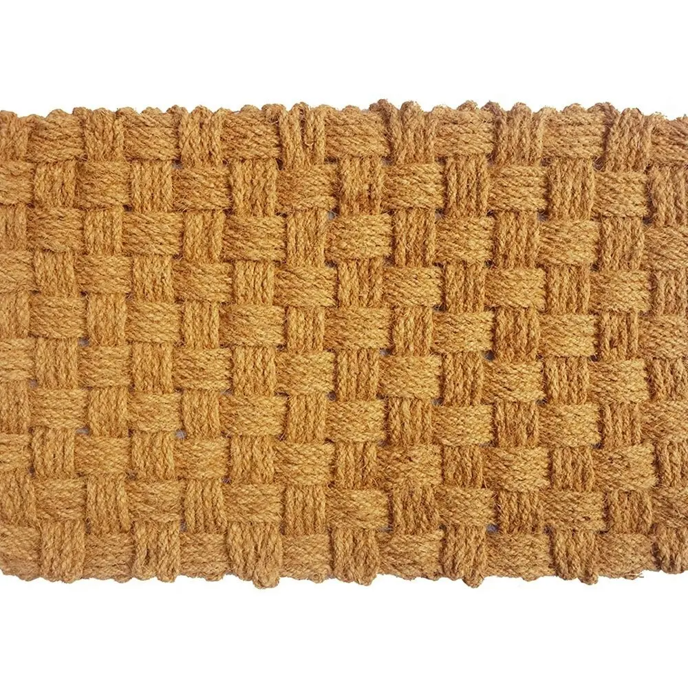 Solemate Coir Rope Basket Weave 60x90cm Stylish Outdoor Entrance Doormat