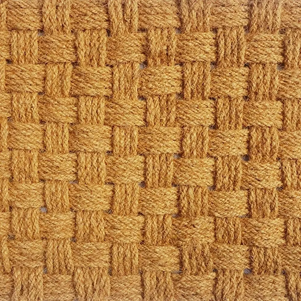 Solemate Coir Rope Basket Weave 60x90cm Stylish Outdoor Entrance Doormat