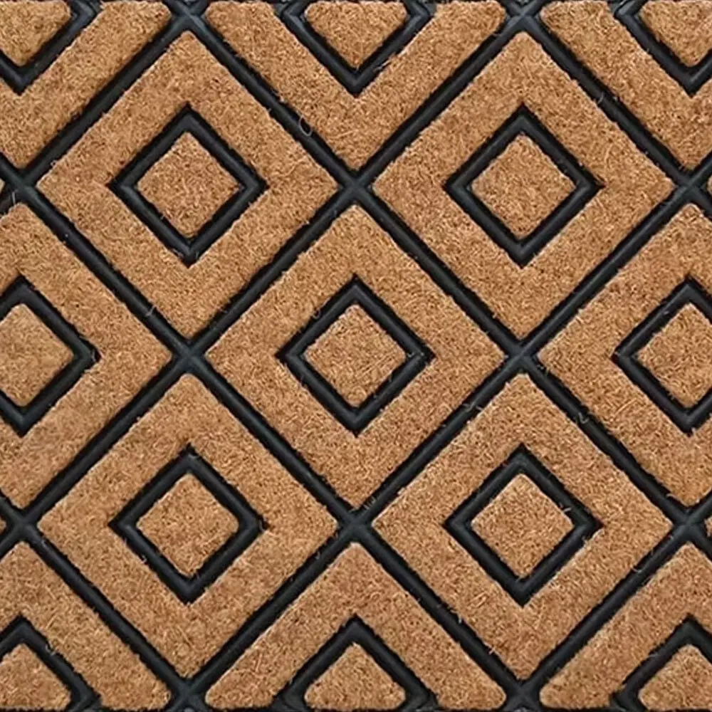 Solemate Embossed Diamond 40x70cm Stylish/Durable Outdoor Front Doormat