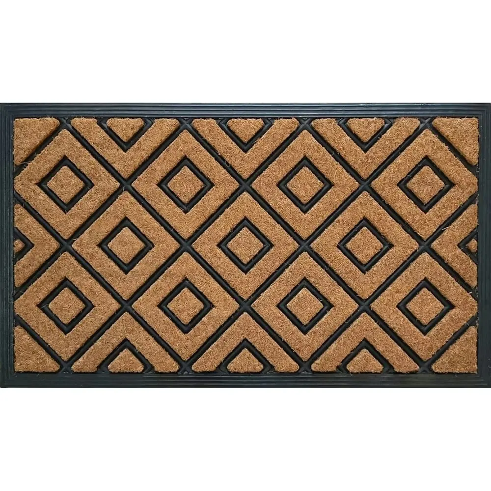 Solemate Embossed Diamond 40x70cm Stylish/Durable Outdoor Front Doormat