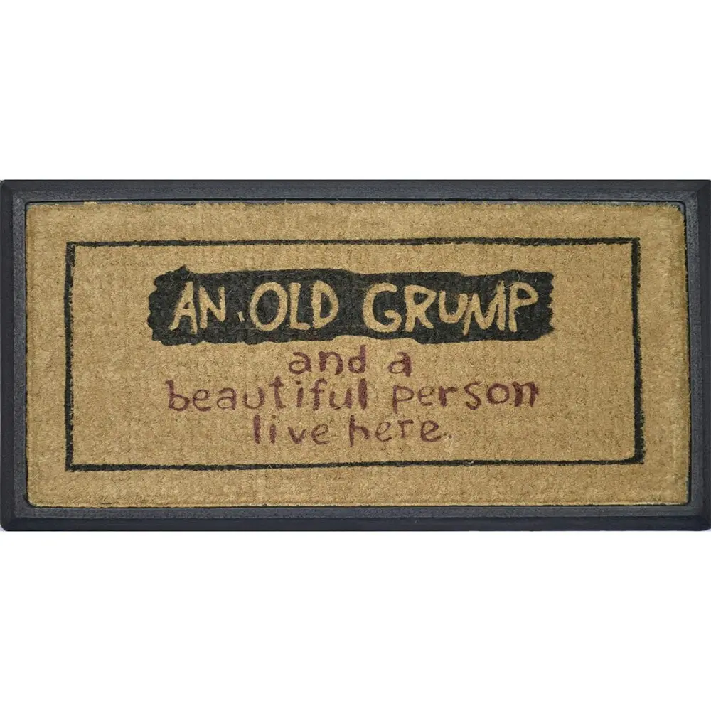 Solemate An Old Grump Themed 40x70cm Stylish Durable Outdoor Front Doormat