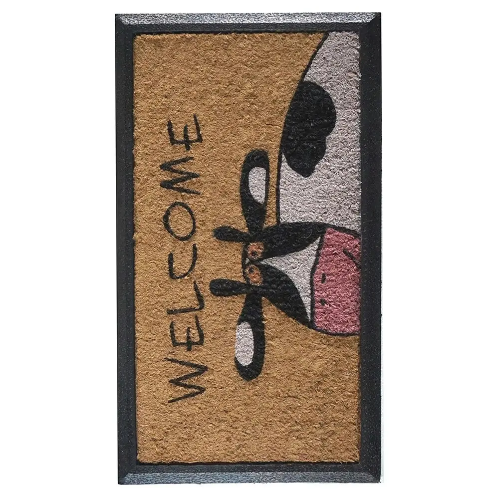 Solemate Welcome Cow 40x70cm Themed Stylish Durable Outdoor Front Doormat