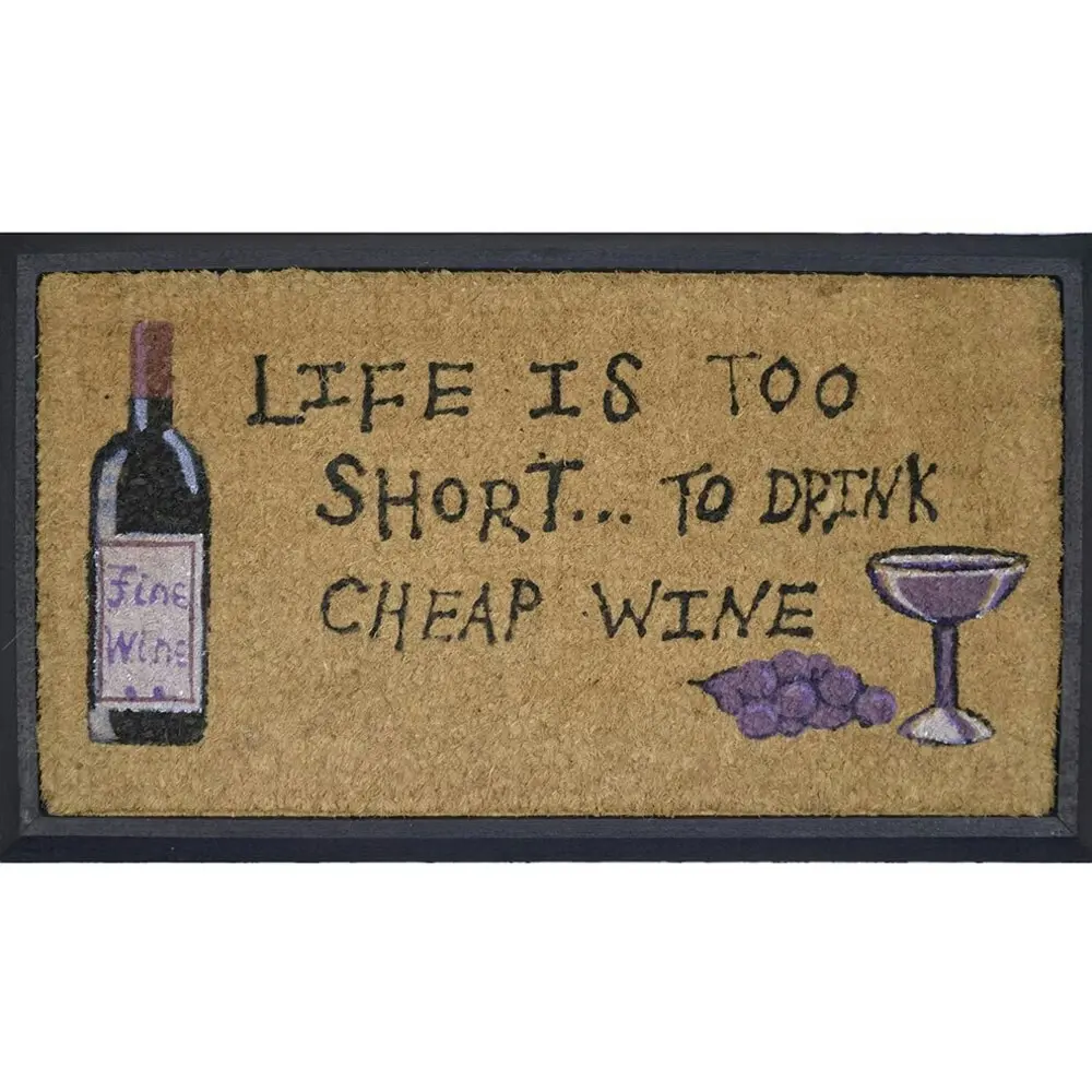 Solemate Cheap Wine 40x70cm Themed Stylish Durable Outdoor Front Doormat