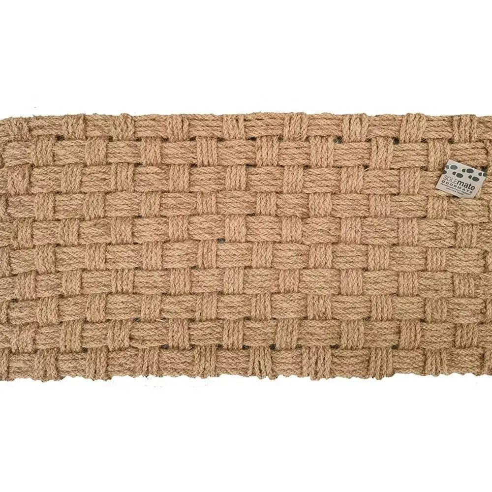 Solemate Coir Rope, Basket Weave 60x120cm Stylish Outdoor Entrance Doormat