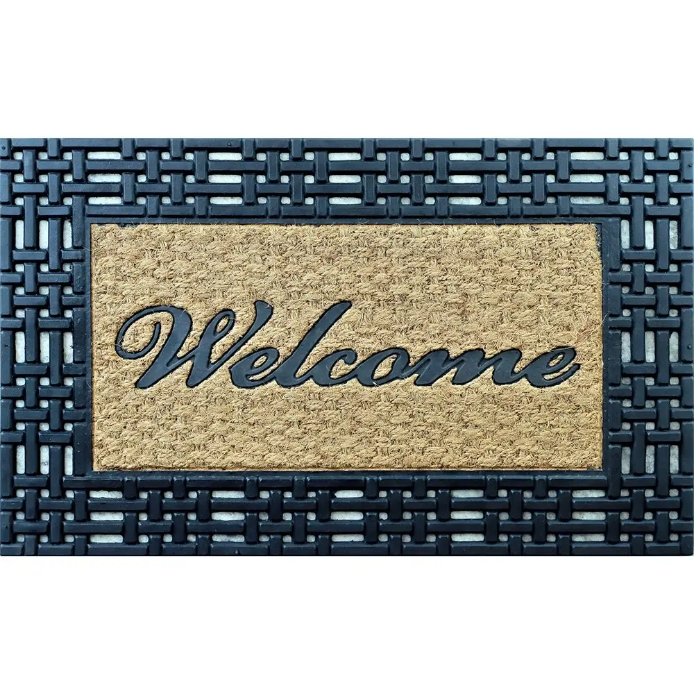 2PK Solemate Yarn Welcome 45x75cm Stylish & Durable Outdoor Front Doormat