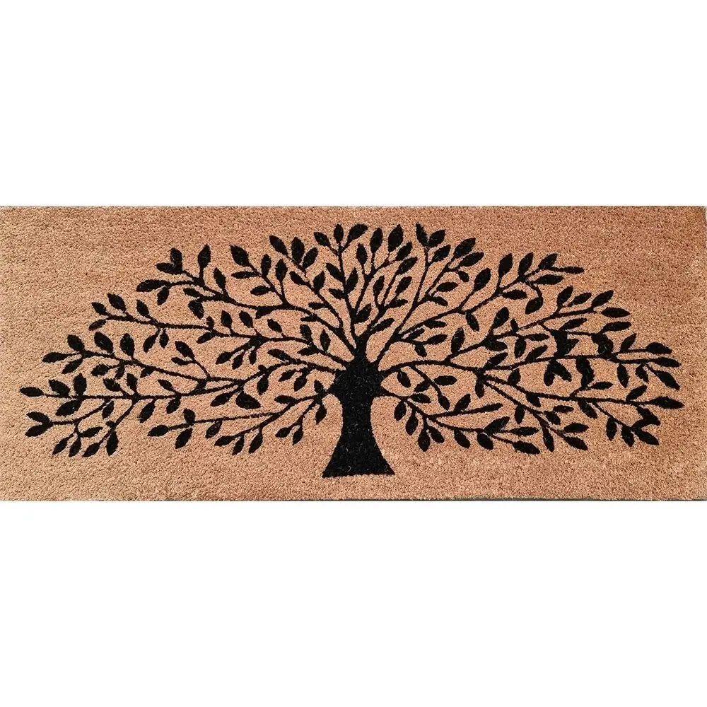 Solemate Latex Backed CoirTree of Life 45x110cm Slim Outdoor Stylish Doormat