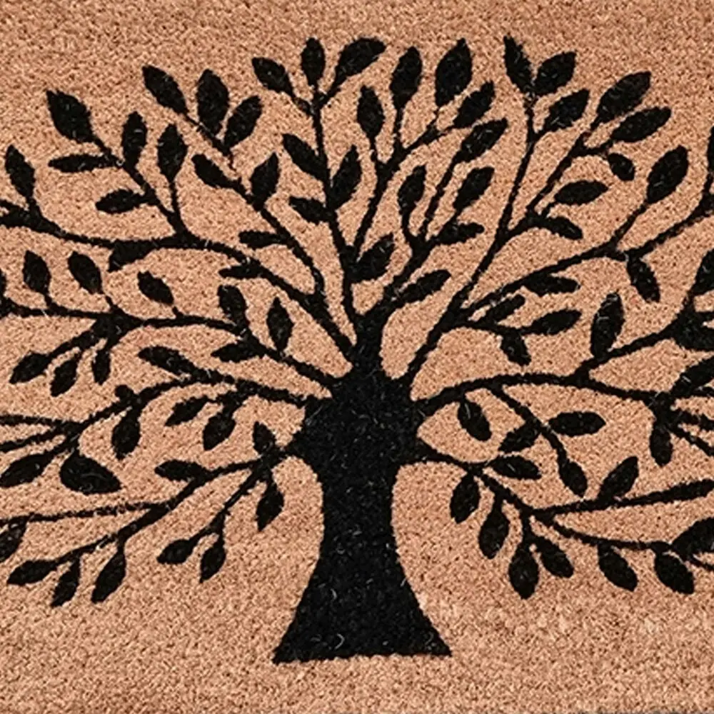 Solemate Latex Backed CoirTree of Life 45x110cm Slim Outdoor Stylish Doormat