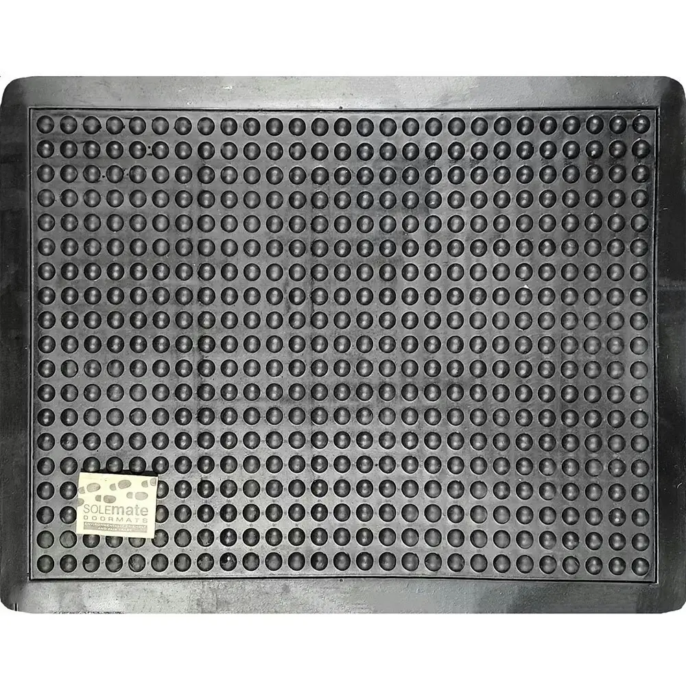 Solemate Rubber Bubble Mat 60x80cm Stylish/Durable Outdoor Front Doormat