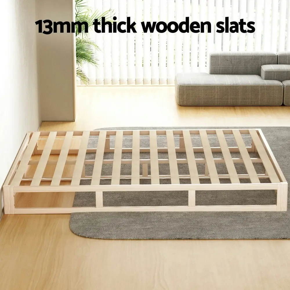 Artiss Bed Frame Queen Size Wooden Bed Base KALAM