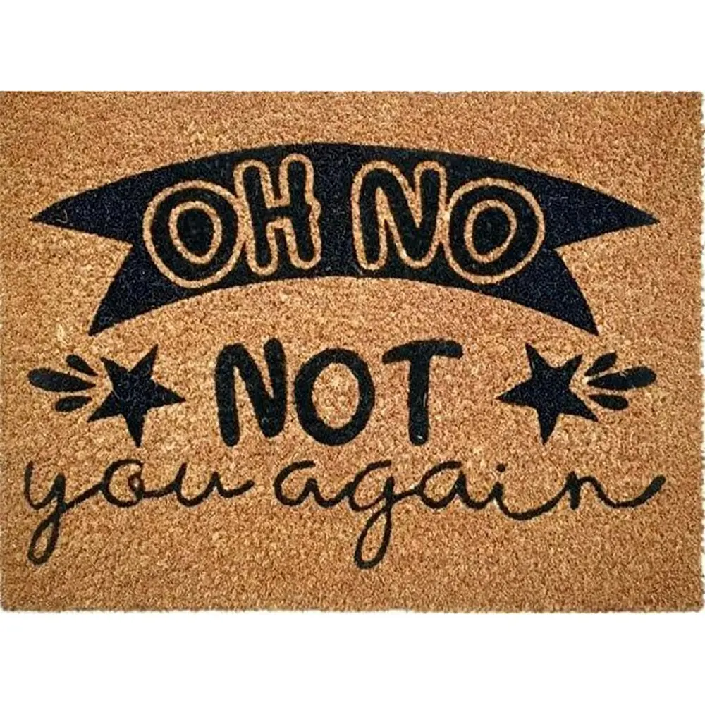 2PK Solemate Latex Coir Not You Again 40x55cm Stylish Outdoor Front Doormat