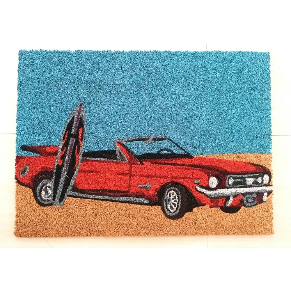 2PK Solemate Latex Coir Mustang 40x55cm Stylish Durable Outdoor Front Doormat