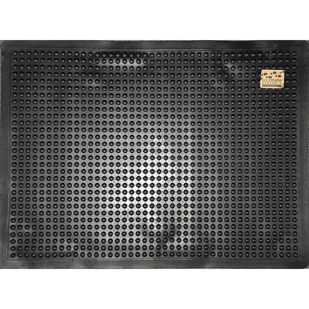 Solemate Rubber Bubble Mat 90x120cm Stylish/Durable Outdoor Front Doormat