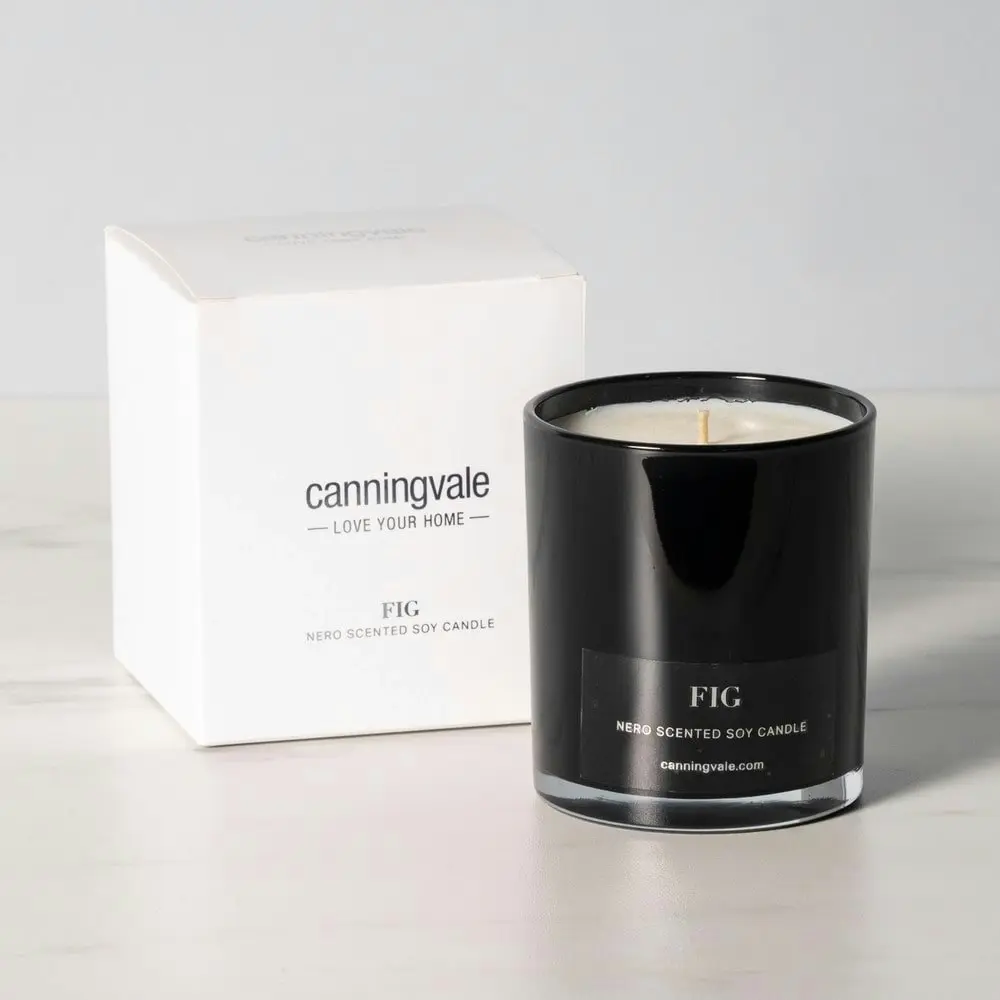 Canningvale Nero Medium 9cm Scented Soy Wax Candle Home Fragrance Decor Fig