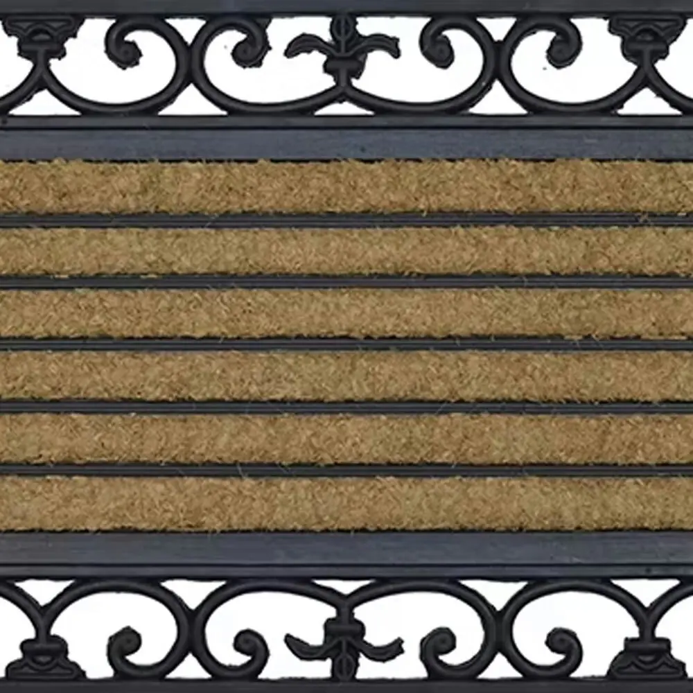 Solemate Rubber/C Ribbed Wide 45x120cm Stylish Outdoor Entrance Doormat