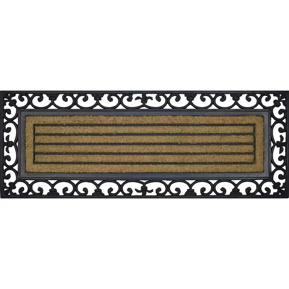 Solemate Rubber/C Ribbed Wide 45x120cm Stylish Outdoor Entrance Doormat