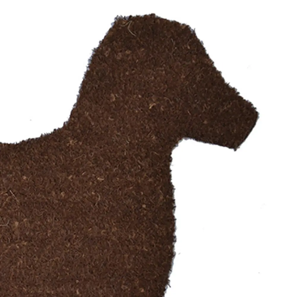 Solemate PVC Backed Coir Hound Dog 50x80cm Slimline Outdoor Stylish Doormat