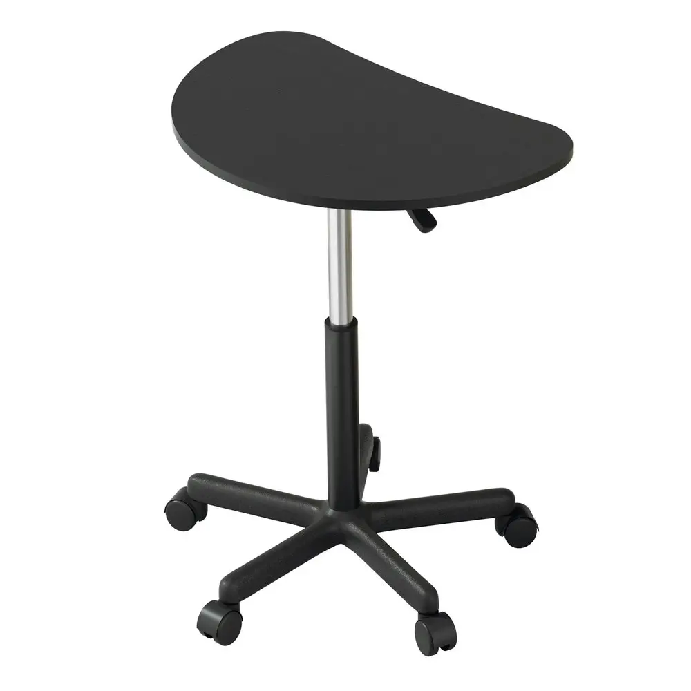 Artiss Laptop Desk Portable Height Adjustable Table Caster Wheels 60CM Black