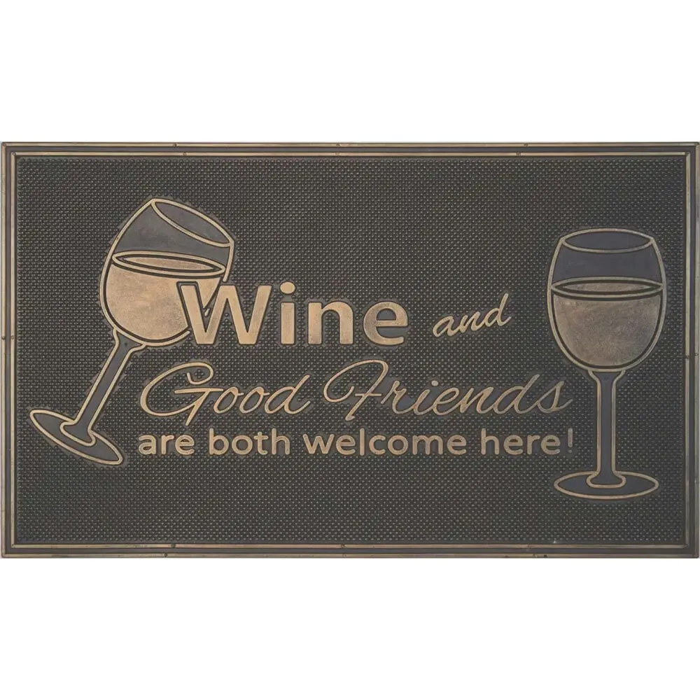 Solemate Metallic Copper Wine 45x75cm Stylish/Durable Outdoor Front Doormat